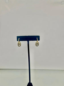 Sterling Silver With 14k Gold Dipped Earring