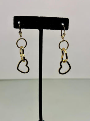 Heart Link Drop Earring – Elegant, Stylish, and Perfect  for Any  Look