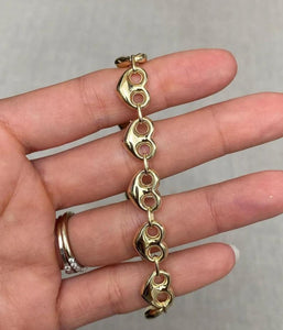 18k Gold Dipped Heart Gucci Anklet