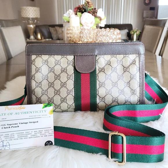 Stripped Louis Vuitton Cross Body Bag