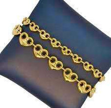 Load image into Gallery viewer, 18k Gold Dipped Heart Gucci Bracelet