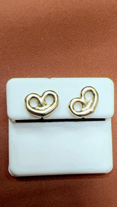 18k Gold Dipped Heart Gucci Earring