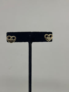 10K heart Gucci gold stud earring