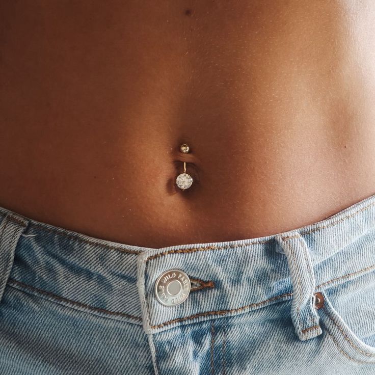 Belly Piercing - Real Gold