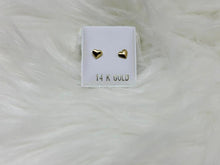 Load image into Gallery viewer, 14k Gold Heart Shaped Stud Earring