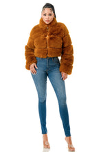 Load image into Gallery viewer, Luxe Faux Fur Coat