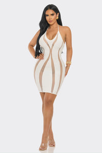 Elegant Midi White Dress