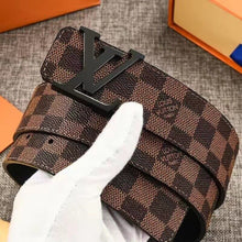 Load image into Gallery viewer, LOUIS VUITTON CHECKERBOARD INSPIRED BELT
