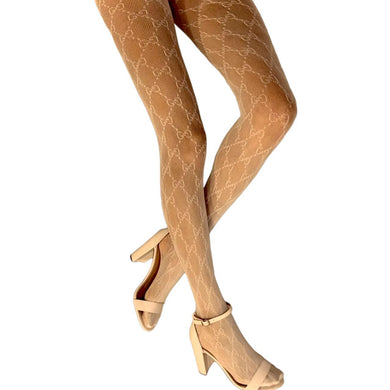 Gucci Print Fishnet Stockings