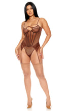 Load image into Gallery viewer, Chocolate Netted lingerie