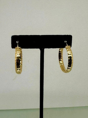 Small Gold Dipped Hoop Earring
