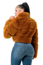 Load image into Gallery viewer, Luxe Faux Fur Coat