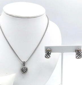 David Yurman Necklace and Earrings Set