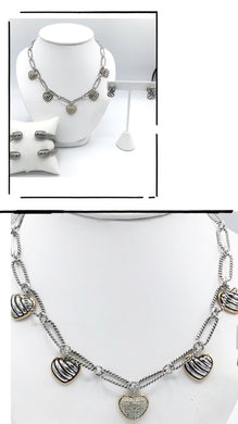 David Yurman Charm Necklace and Earring