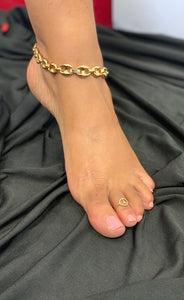 18k Gold Dipped Large Gucci Anklet