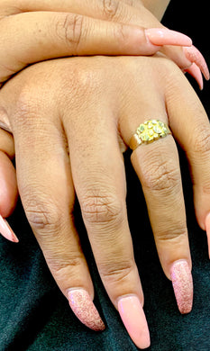 10k Genuine Solid Gold Nugget Ring